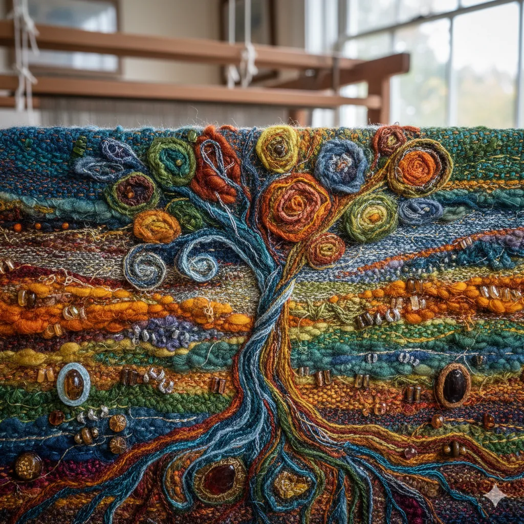 Textile art detail