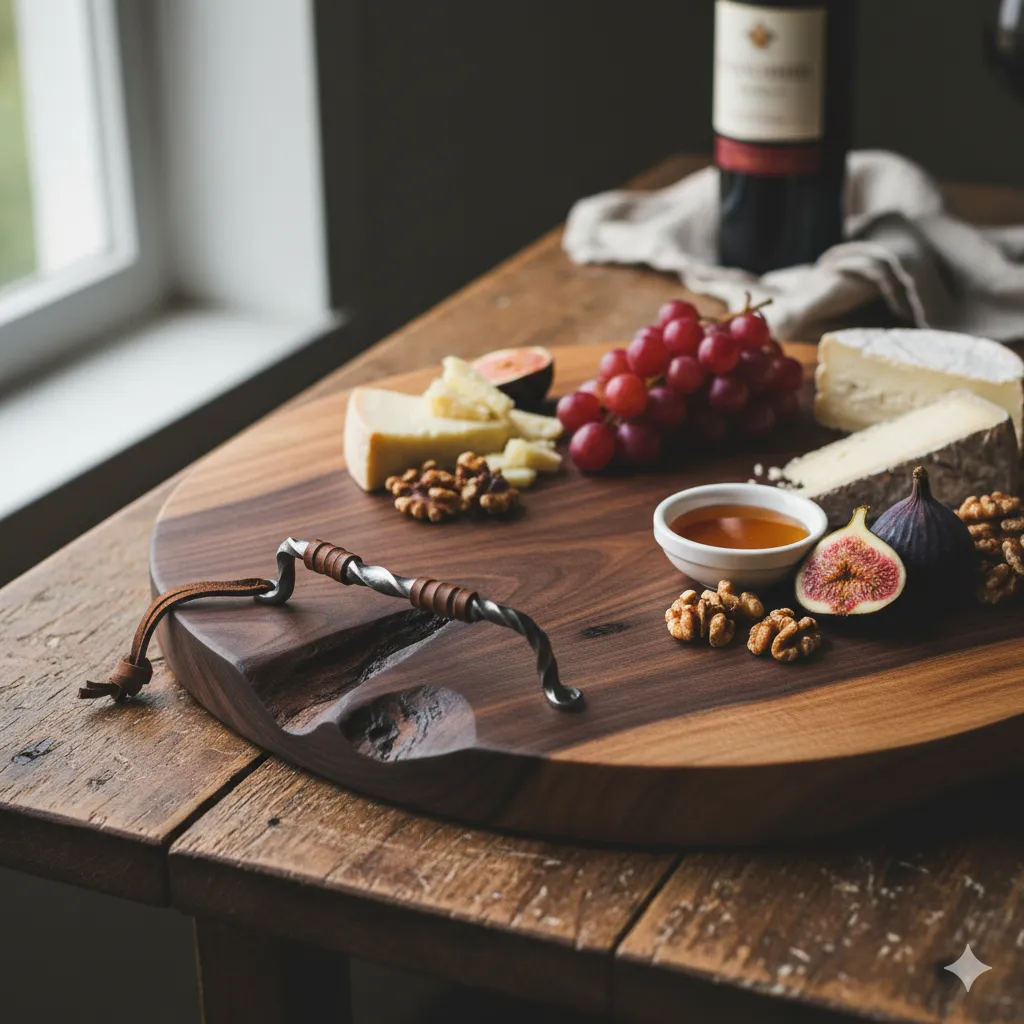 Wooden serving platter