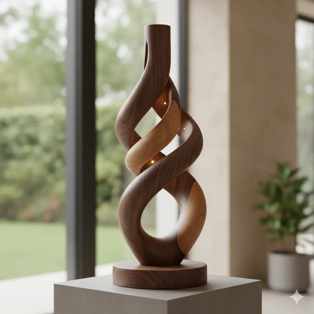 Wooden decorative object